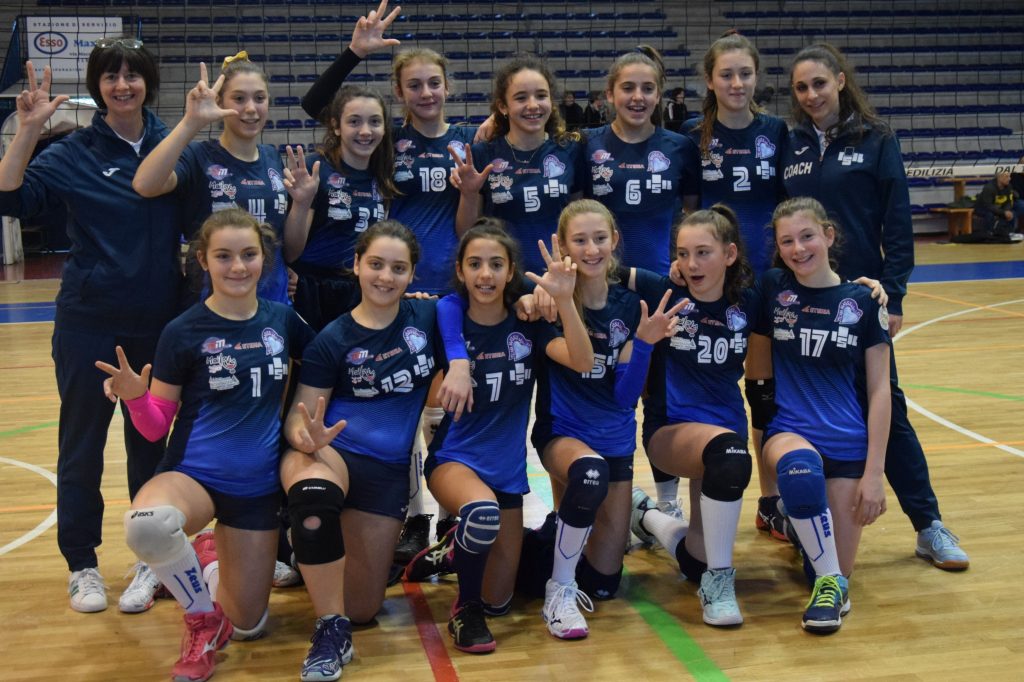 Azione di gioco dell’ISIL Volley Almese